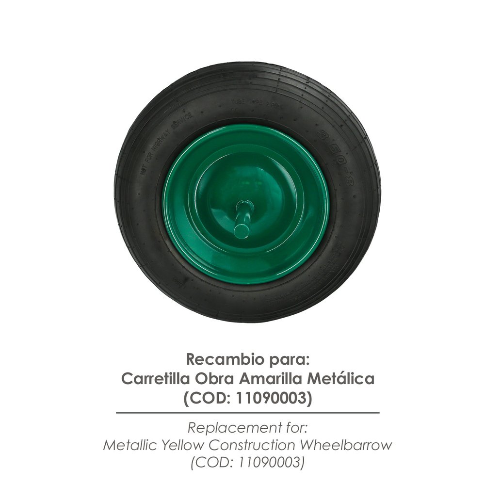 Rueda Carretilla Obra Standar 350 x 8 mm. 3 Rueda Carretilla Obra Standar 350 x 8 mm.