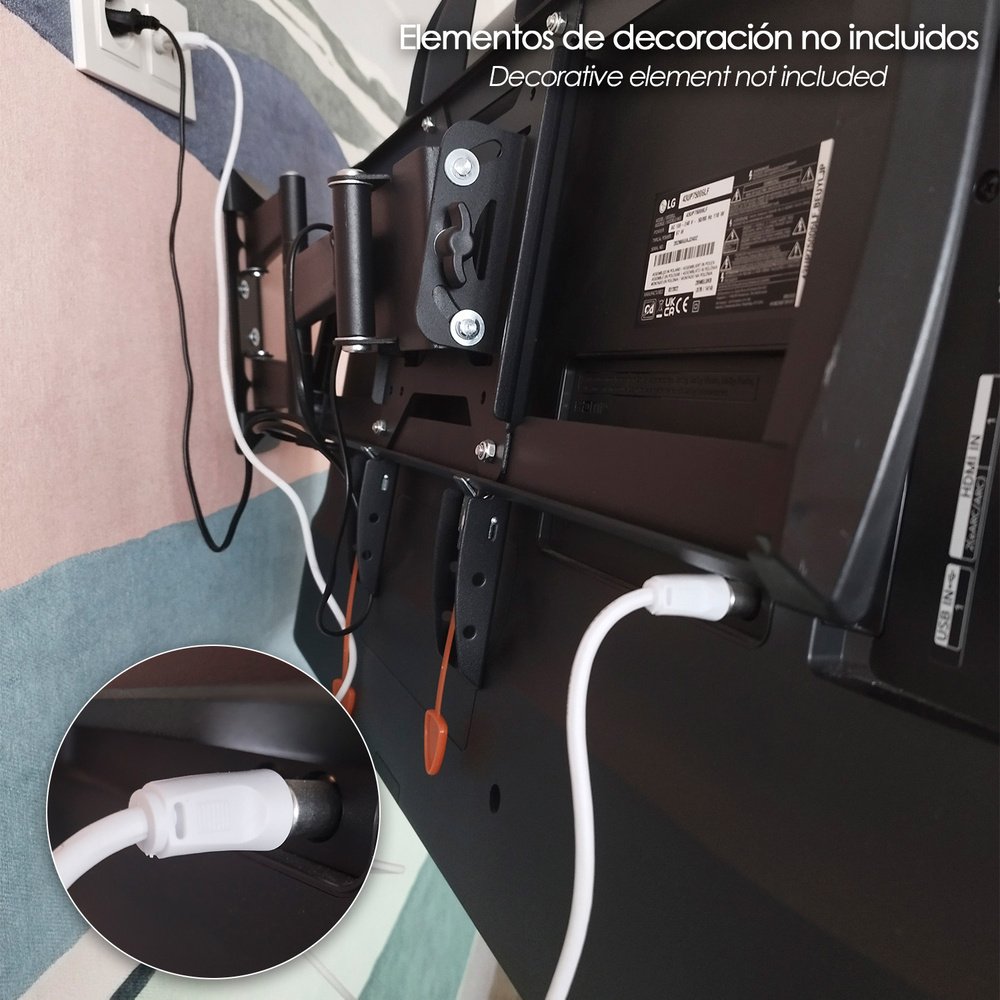 Prolongación Para Televisión - Vídeo De 3 M. Conector De 9,5 Mm Blanco.
