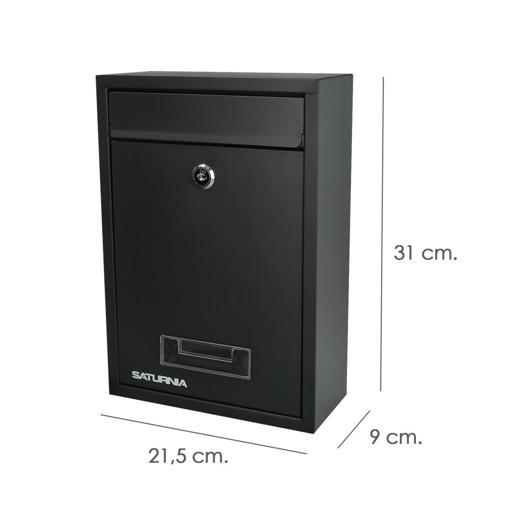 Buzon Square Gris Antracita 26 x 9 x 31 (Alt.) cm. 2 Buzon Square Gris Antracita 26 x 9 x 31 (Alt.) cm.