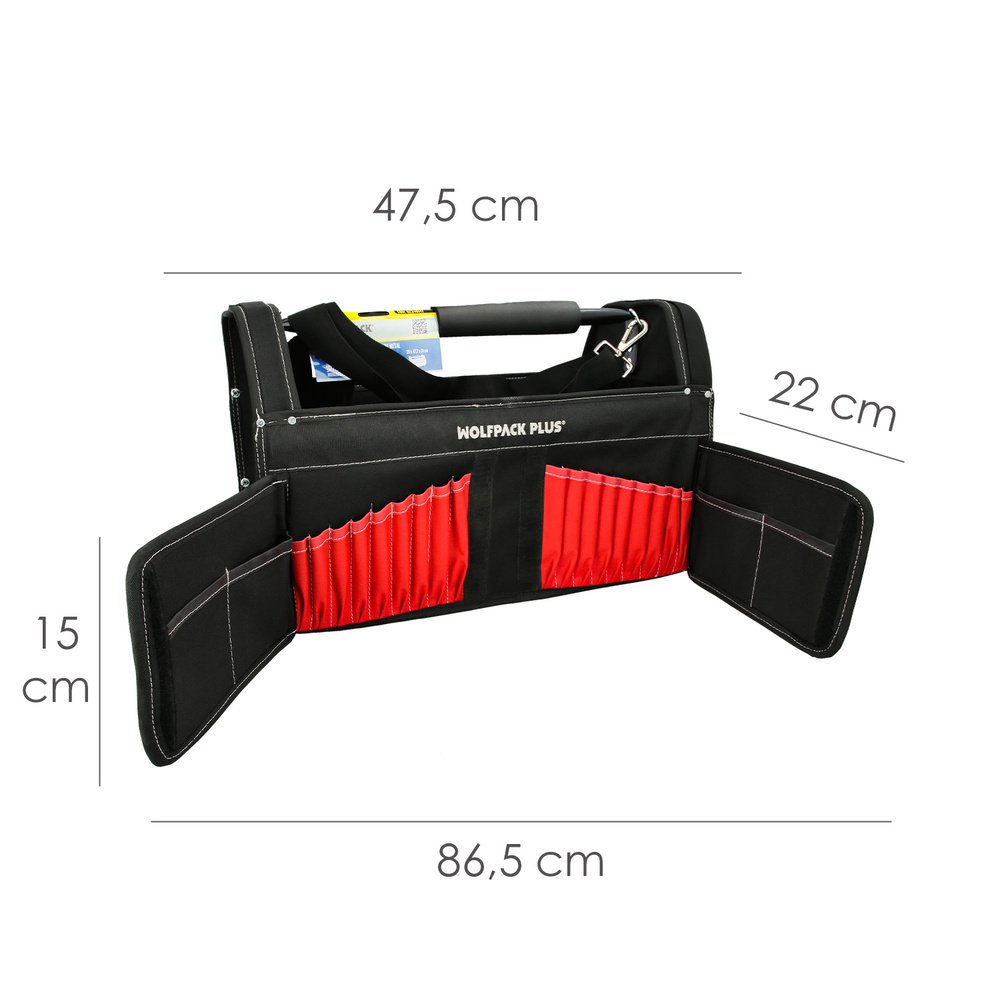 Bolsa Herramientas Nylon Asa Metal 25x47,5x31cm 2 Bolsa Herramientas Nylon Asa Metal 25x47,5x31cm