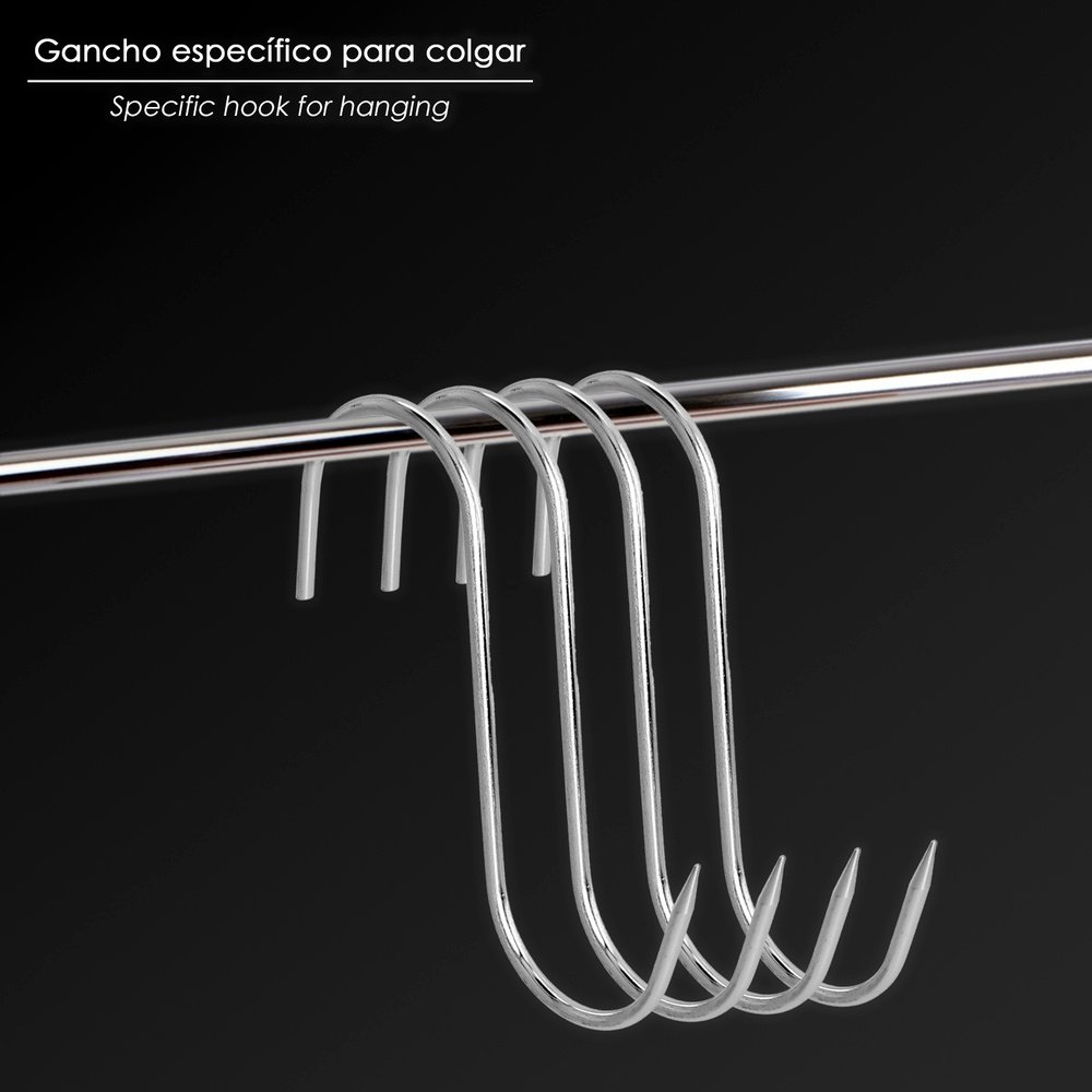 Gancho Carnicero Acero Inoxidable 140 mm.